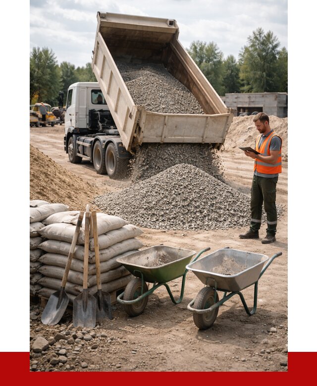 Доставка нерудных материалов в Комсомольске-на-Амуре от 1224 руб. | ПРОНЕРУДКмс