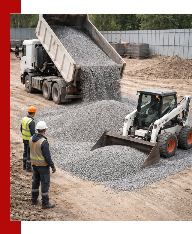 Доставка и продажа гранитного щебня фракции 0-5 в Комсомольске-на-Амуре