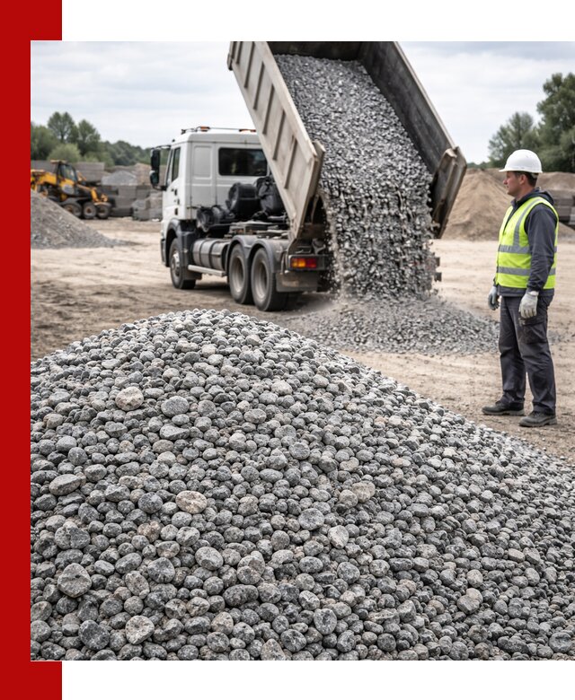 Доставка и продажа гранитного щебня фракции 5-20 в Комсомольске-на-Амуре