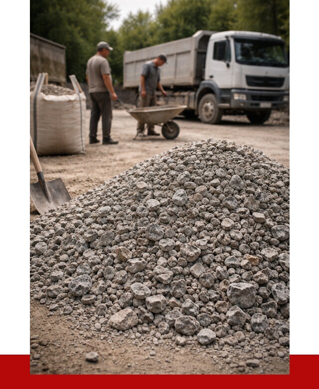 Гранитный щебень фракция 20-40 в Комсомольске-на-Амуре от 3265 руб. ПРОНЕРУДКмс