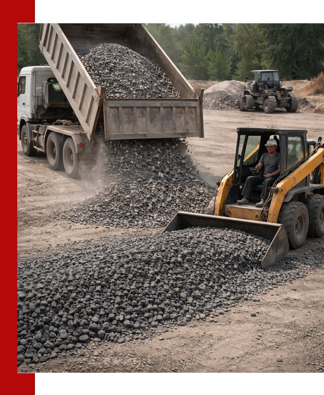 Гранитный щебень фракция 40-70 с доставкой в Комсомольске-на-Амуре