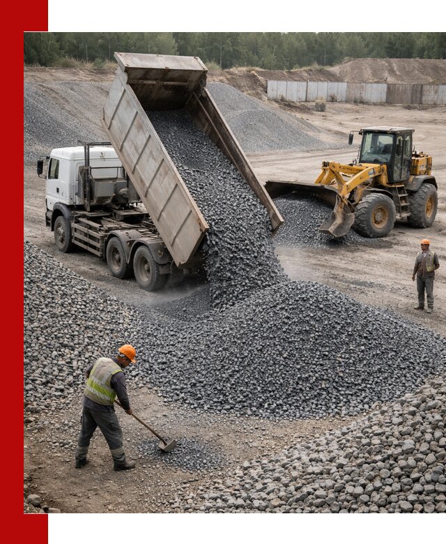 Щебень габбро-диабаз фр. 5-20 с доставкой в Комсомольске-на-Амуре