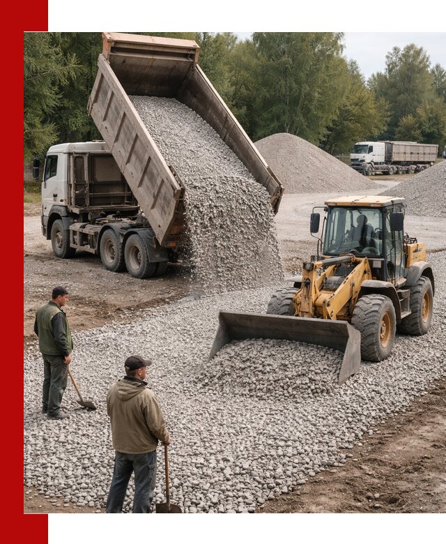 Купить гравийный щебень фракция 20-40 в Комсомольске-на-Амуре с доставкой