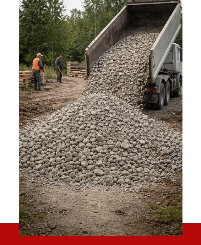 гравийный щебень фракция 70-120 в Комсомольске-на-Амуре от 2500 р. ПРОНЕРУДКмс