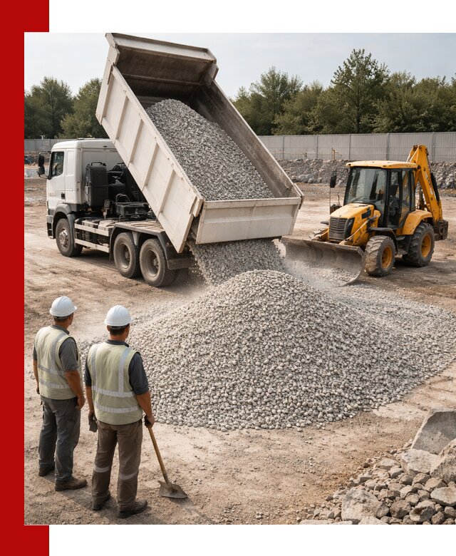 Купить известняковый щебень фракции 5–10 мм с доставкой в Комсомольске-на-Амуре