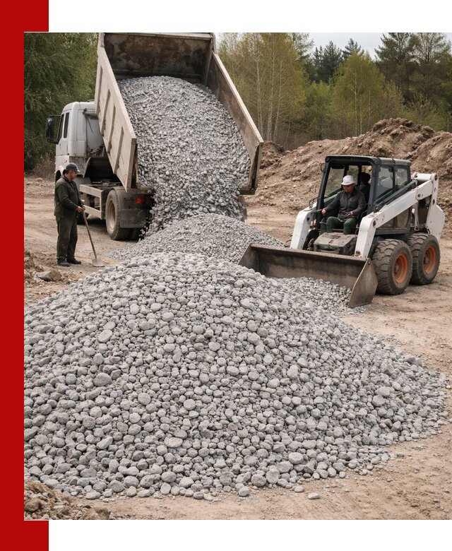 Доставка доломитового щебня в Комсомольске-на-Амуре напрямую от карьера