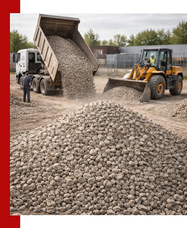 Доломитовый щебень фракции 20–41 с доставкой в Комсомольске-на-Амуре