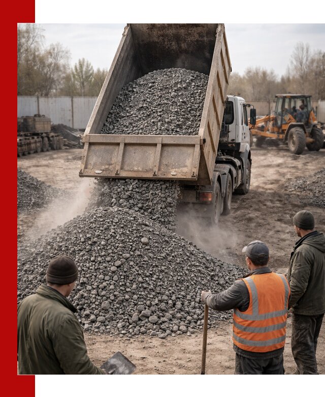 Доставка шлакового щебня в удобные сроки по выгодной цене в Комсомольске-на-Амуре