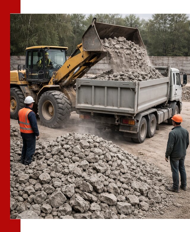 Вторичный щебень фракция 70–150 в Комсомольске-на-Амуре с доставкой