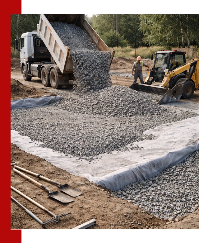 Щебень для фундамента с доставкой в Комсомольске-на-Амуре