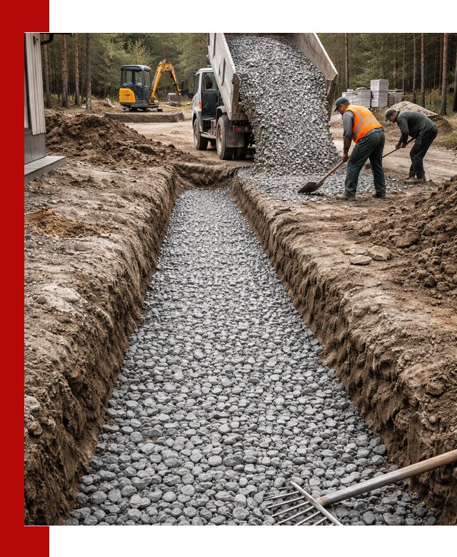 Щебень для дренажа с доставкой в Комсомольске-на-Амуре высокого качества