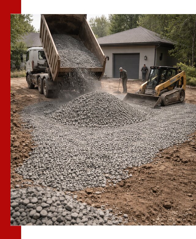 Щебень для парковки в Комсомольске-на-Амуре: доставка и укладка качественного материала