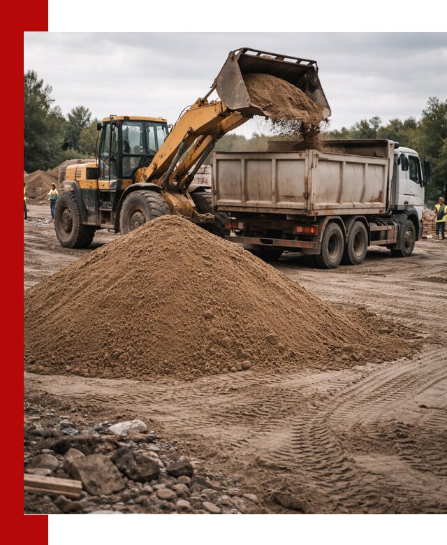Доставка речного песка навалом в Комсомольске-на-Амуре быстро и выгодно