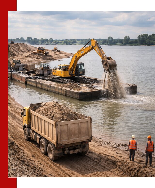 Намывной песок с доставкой в Комсомольске-на-Амуре оптом и в розницу