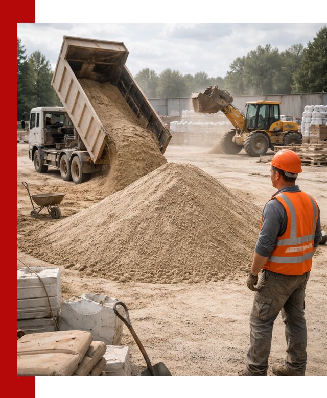 Доставка строительного песка с самосвалом в Комсомольске-на-Амуре