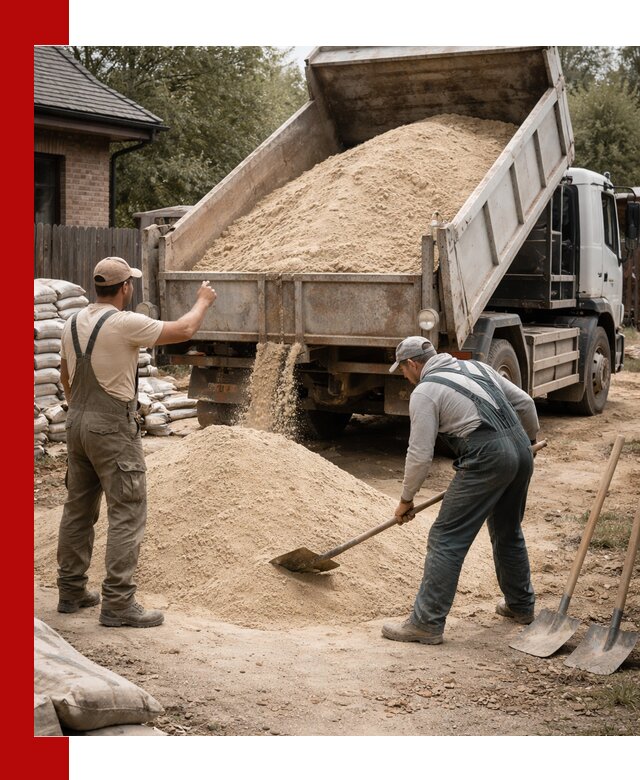 Песок для штукатурки с доставкой в Комсомольске-на-Амуре качественный и чистый
