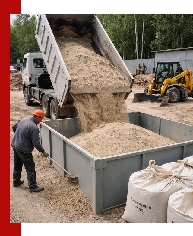 Кварцевый песок для фильтра в Комсомольске-на-Амуре — доставка и качество