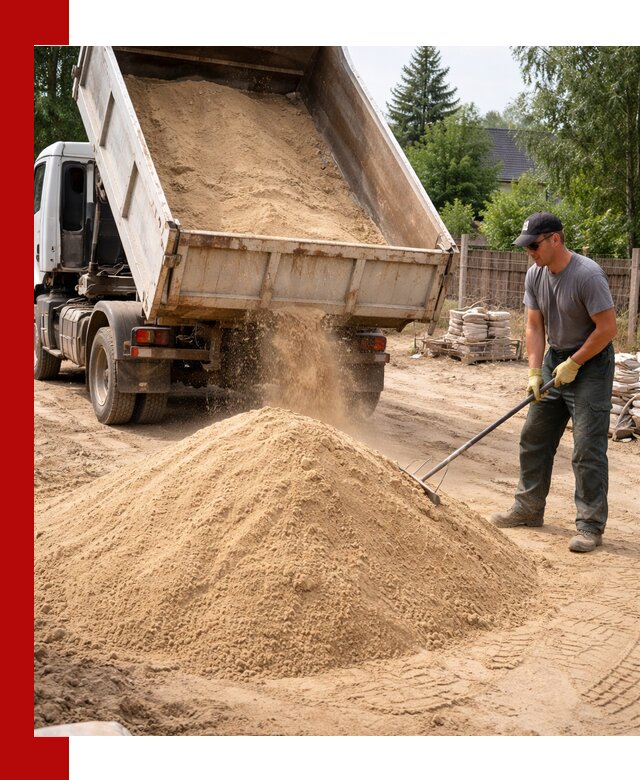 Доставка сухого песка самосвалами в Комсомольске-на-Амуре