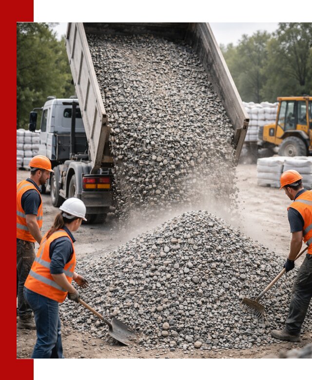 Доставка гравия и камня в Комсомольске-на-Амуре оптом и в розницу