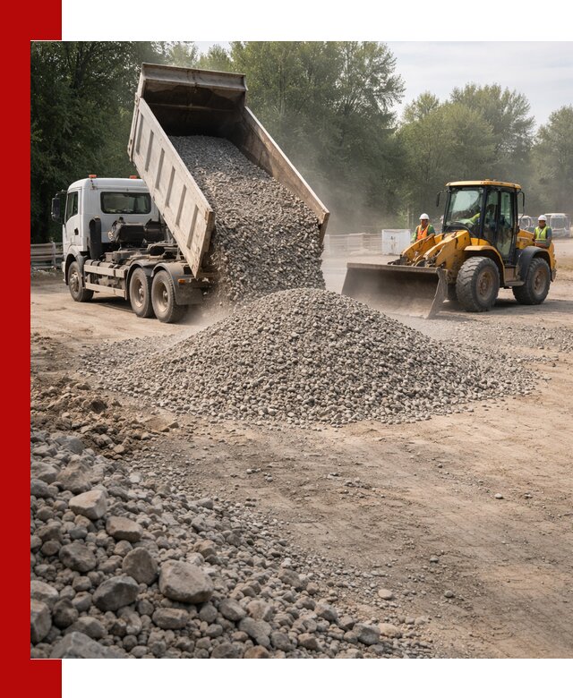 Гравий фракция 5–20 доставка в Комсомольске-на-Амуре оптом и в розницу