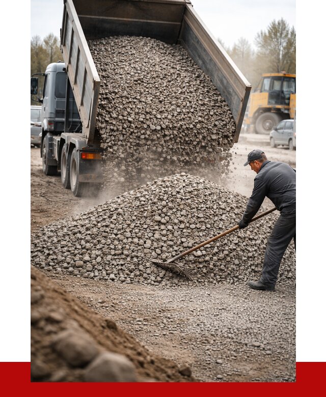 Гравий фракция 20-40 в Комсомольске-на-Амуре от 2551 р. доставка | ПРОНЕРУДКмс