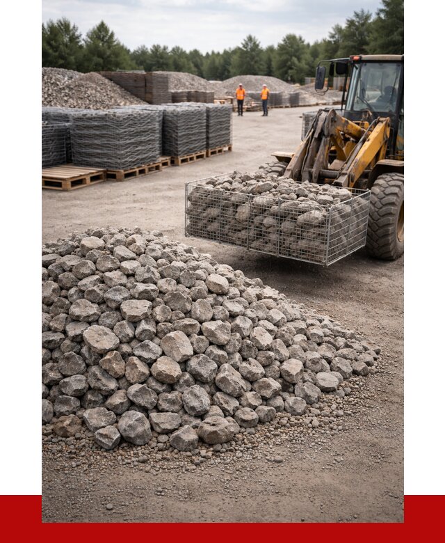 Камень для габионов фракция 70-150 в Комсомольске-на-Амуре от 4286 р. | ПРОНЕРУДКмс