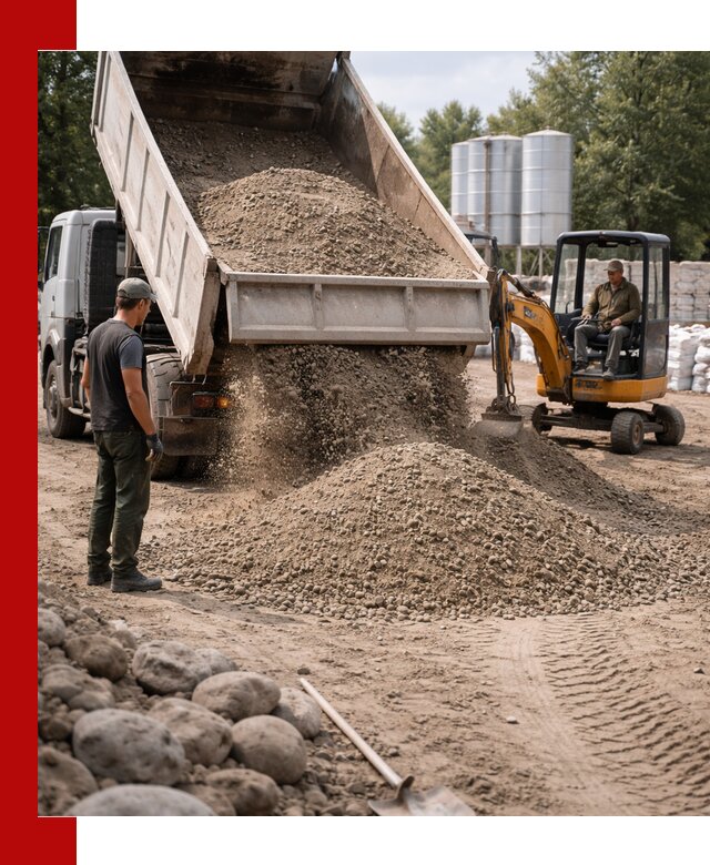 Доставка ПГС С3 в Комсомольске-на-Амуре самосвалами и миксерами