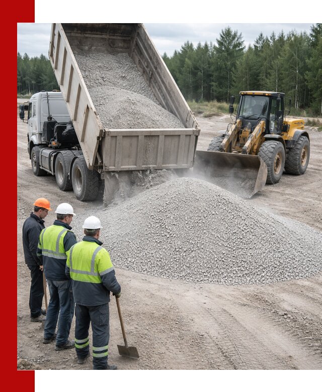 Известняковый отсев 0-5 доставка в Комсомольске-на-Амуре быстро и выгодно