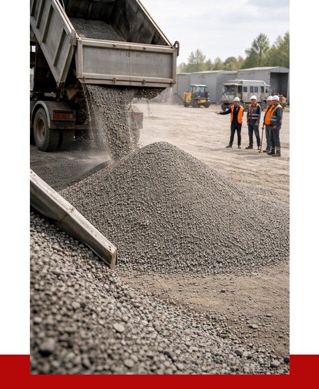 Гравийный отсев 0-5 в Комсомольске-на-Амуре от 1224 р. с доставкой | ПРОНЕРУДКмс