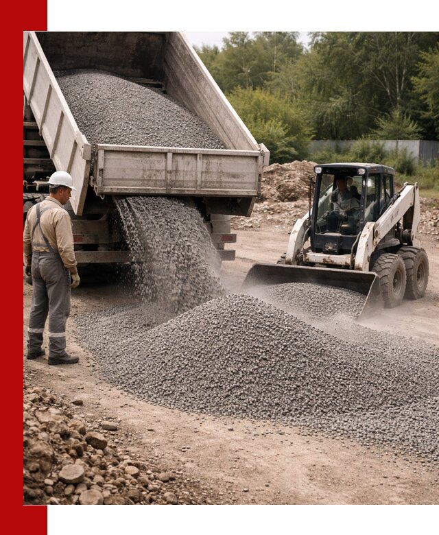 Доставка гравийного отсева 0-5 в Комсомольске-на-Амуре оптом и в розницу