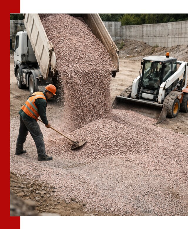 Крошка розовый гранит с доставкой в Комсомольске-на-Амуре от производителя