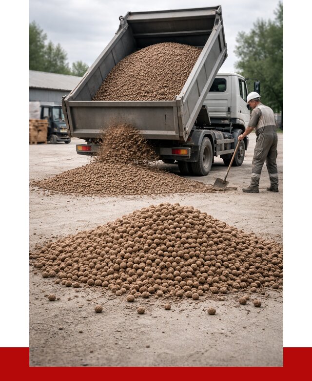 Керамзит с доставкой в Комсомольске-на-Амуре от 4286 р. за м3 | ПРОНЕРУДКмс