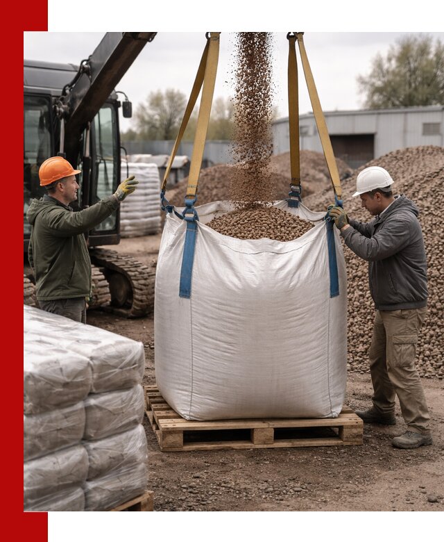 Керамзит в биг-бегах с доставкой в Комсомольске-на-Амуре