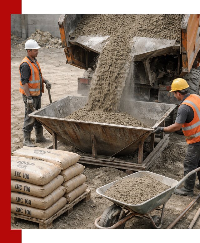 Доставка цементно-песчаной смеси М100 в Комсомольске-на-Амуре