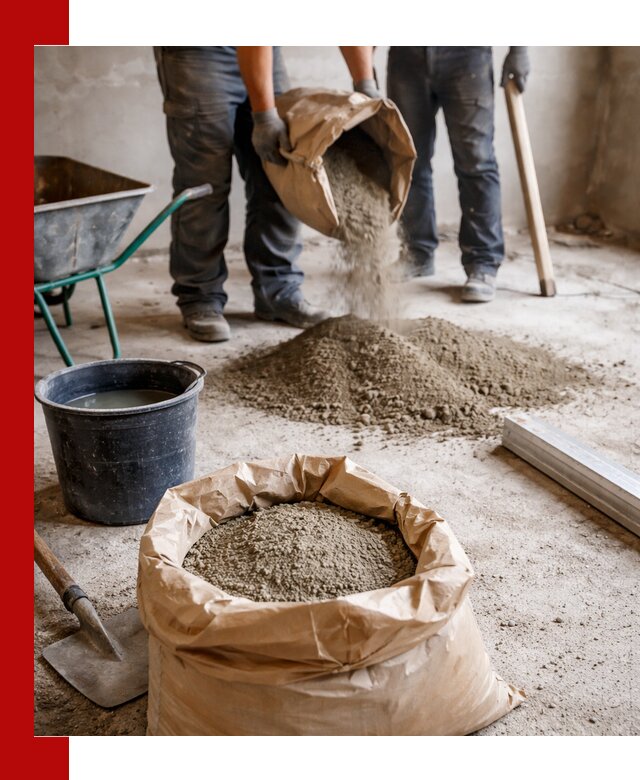 Доставка сухой смеси для стяжки в Комсомольске-на-Амуре