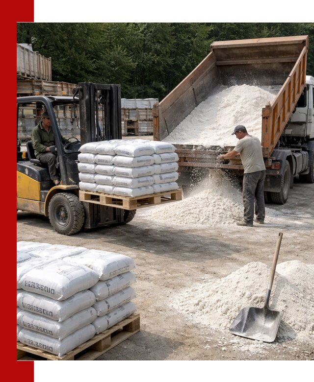 Доставка строительной извести оптом и в розницу в Комсомольске-на-Амуре