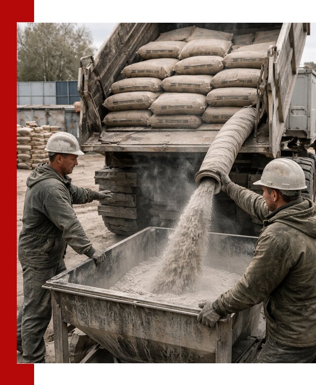 Доставка цемента М400 в Комсомольске-на-Амуре оптом и в розницу