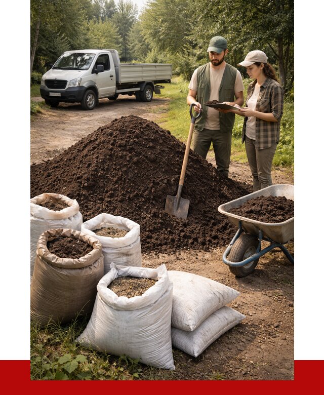 Купить грунт с доставкой в Комсомольске-на-Амуре от 4592 р. за м3 | ПРОНЕРУДКмс