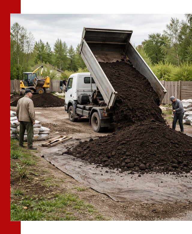 Доставка качественного почвогрунта в Комсомольске-на-Амуре оптом и в розницу