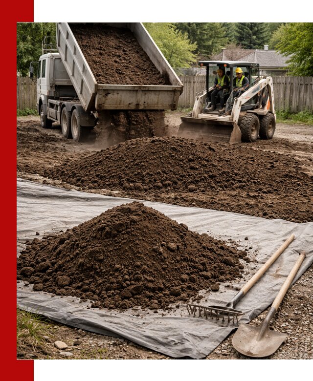 Грунт для отсыпки участка с доставкой в Комсомольске-на-Амуре