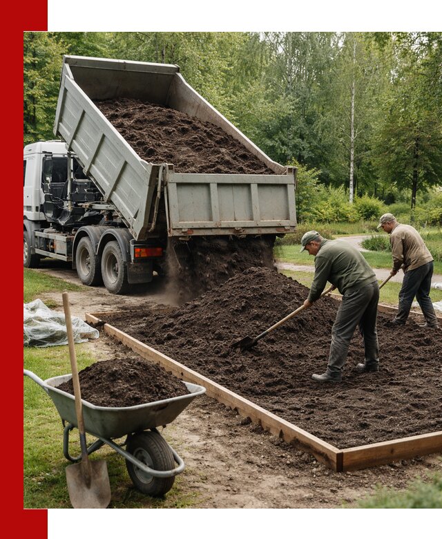 Доставка грунта для озеленения и благоустройства в Комсомольске-на-Амуре