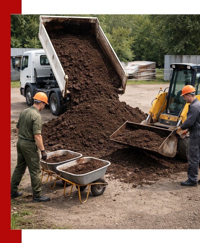 Доставка торфо-земляной смеси в Комсомольске-на-Амуре для огорода и ландшафта
