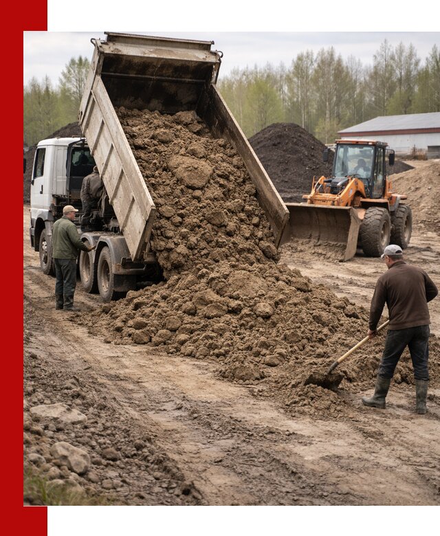 Доставка глин и суглинков в Комсомольске-на-Амуре оптом и вкрай