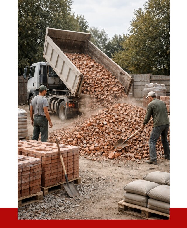 Бой кирпича в Комсомольске-на-Амуре с доставкой от 4286 руб/куб | ПРОНЕРУДКмс