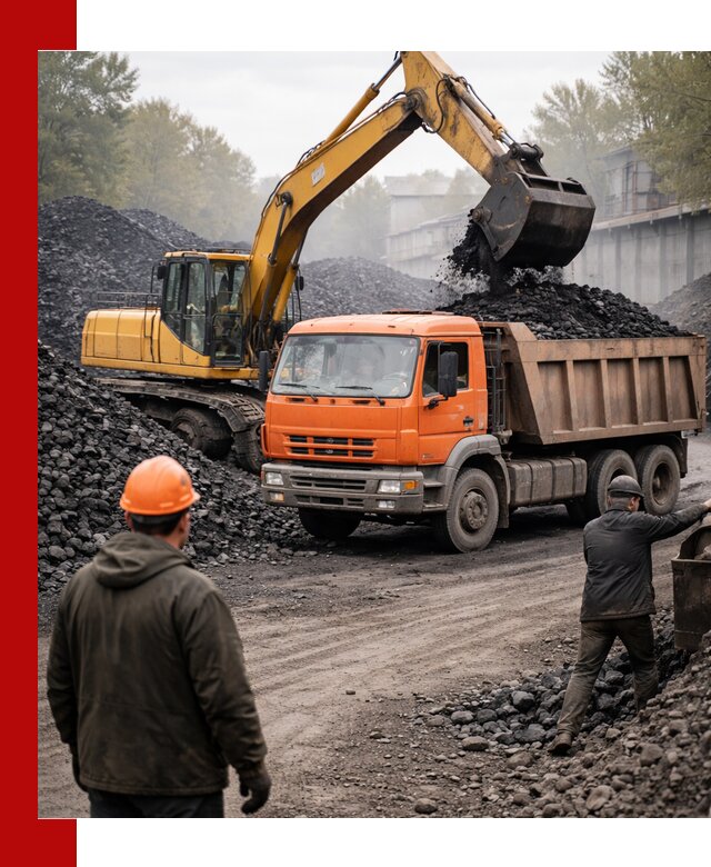 Доставка угля автотранспортом в Комсомольске-на-Амуре быстро и выгодно