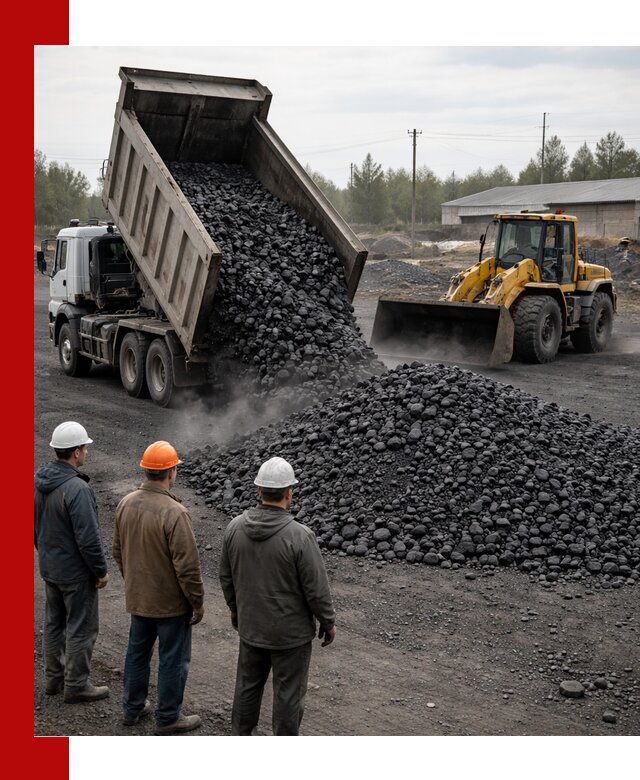 Доставка угля антрацита в Комсомольске-на-Амуре с самосвалами и погрузкой