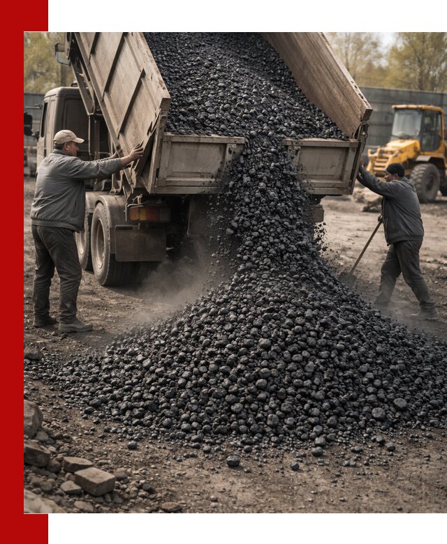 Доставка угля семечка самосвалами в Комсомольске-на-Амуре