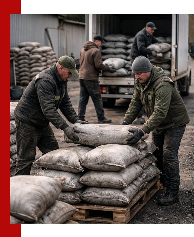 Доставка угля в мешках по выгодным ценам в Комсомольске-на-Амуре