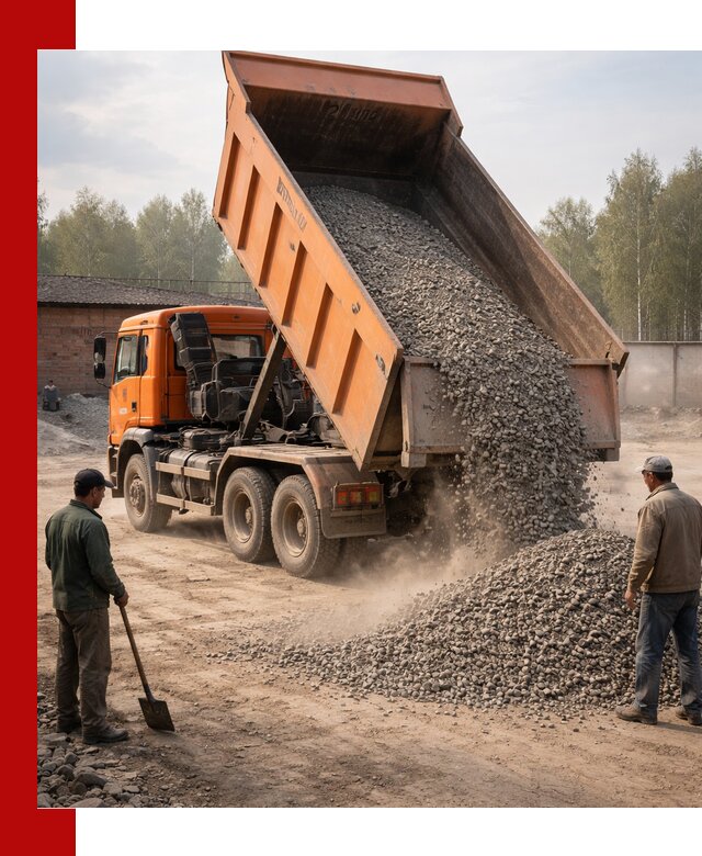 Доставка самосвалом 20 м3 в Комсомольске-на-Амуре быстро и надежно