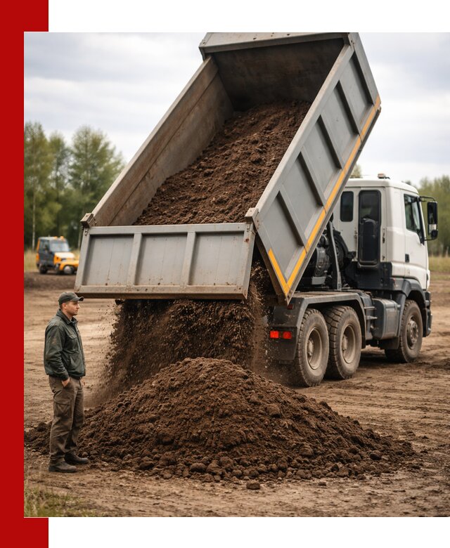 Аренда самосвала с водителем в Комсомольске-на-Амуре для сыпучих грузов и навоза